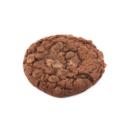 Chocolate chip cookie isolated