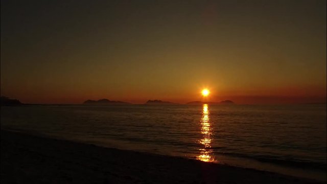 Puesta de sol en Islas C&iacute;es