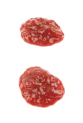 Splash of jam isolated