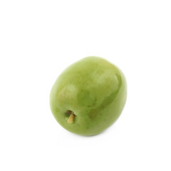 Single olive isolated