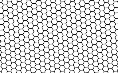 Black honeycomb on a white background. Isometric geometry. 3D illustration
