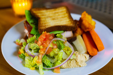 Healthy food on a plate