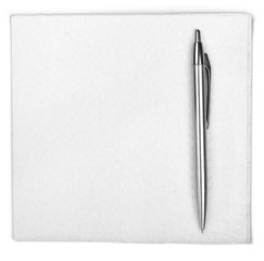 Napkin with Pen
