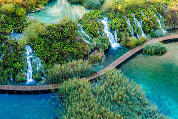 Plitvice lakes and waterfalls