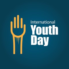 Fototapeta premium International Youth Day Vector Template Design Illustration