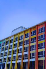 Rainbow building in Tel Aviv, Israel