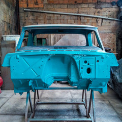 cabin of a old truck restored - Chevrolet C14