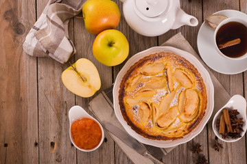 Tarte normande.