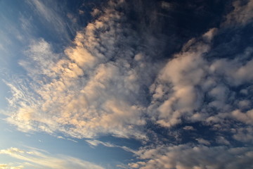 Dark sky clouds. Bad weather is approaching