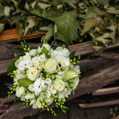 White wedding bouquet