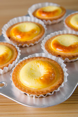 freshly baked cheese tart