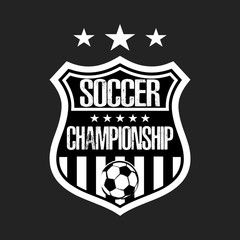 Soccer logo template design