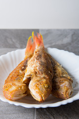 fried bisugo or threadfin beam fish