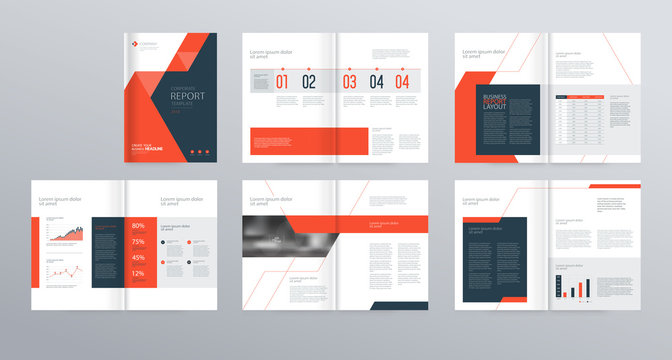 template layout design with cover page for company profile ,annual report , brochures, flyers, presentations, leaflet, magazine,book . and vector a4 size for editable
