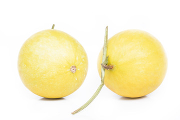 cantaloupe melon isolated on white background