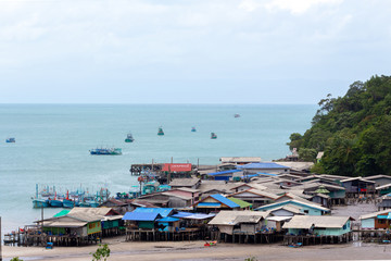 fisherman village in Thailand.