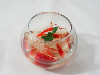 いちごミントゼリー