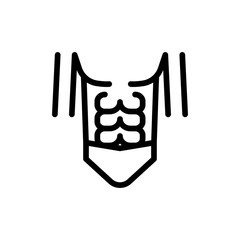 abdomen icon vector illustration