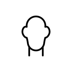 head icon vector illustration
