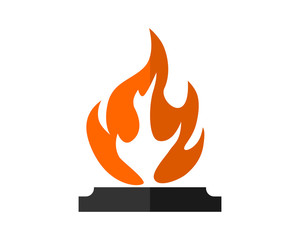 bonfire flame flare bonfire heat image vector icon logo symbol