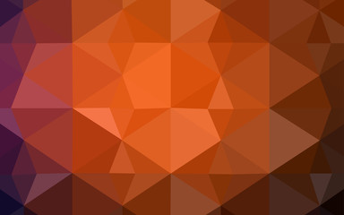 Obraz premium Dark Red vector shining triangular backdrop.