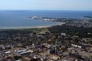 Tallinn. View from the airliner
