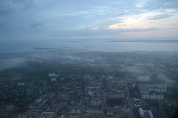 Tallinn. View from the airliner
