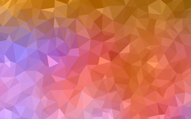 Light Blue, Yellow vector shining triangular backdrop.