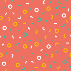 ice cream donuts seamless pattern background