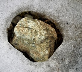 Fototapeta premium Rocks in the Ice