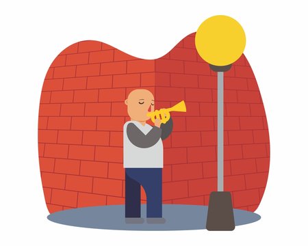 recommend clip art: trumpet jazz music musician musical artist concert performance cartoon character