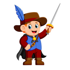 musketeer  with sword