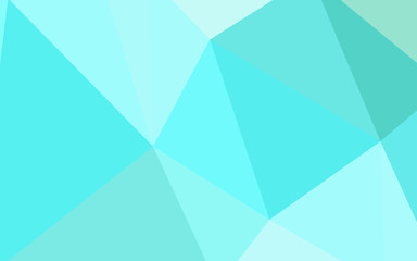 Light Green vector abstract mosaic background.