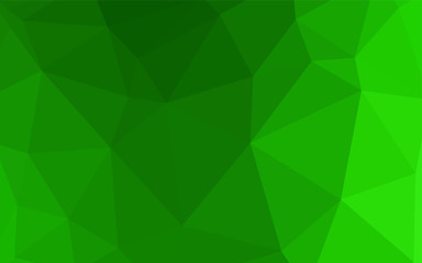 Light Green vector low poly cover.
