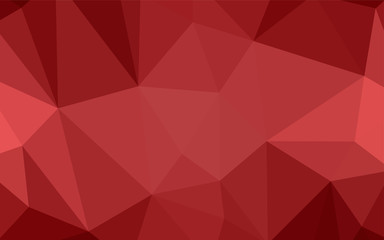 Dark Orange vector triangle mosaic texture.