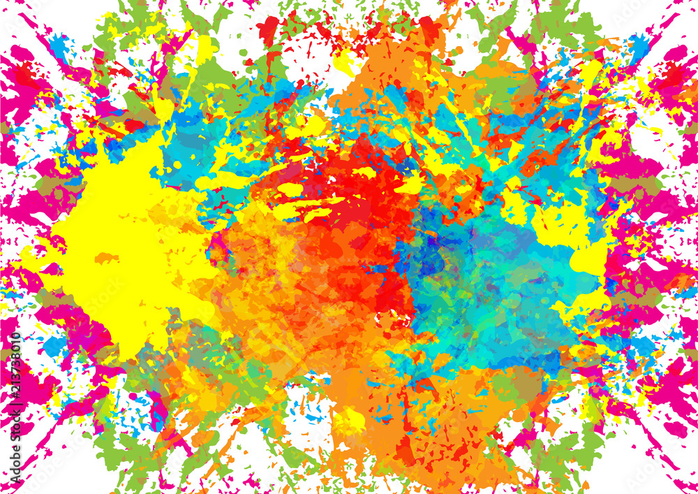 Poster abstract splatter color design background. illustration vector design