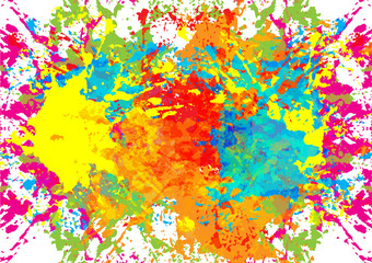 Obraz premium abstract splatter color design background. illustration vector design