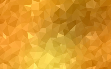 Light Orange vector polygon abstract background.