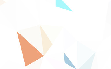 Light Pink, Yellow vector polygonal pattern.