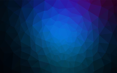 Dark Pink, Blue vector gradient triangles template.
