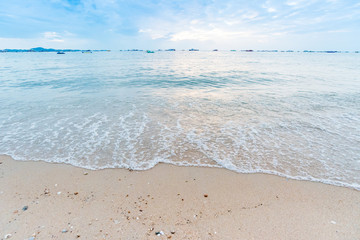 Beautiful nature sea summer background,Sand beach