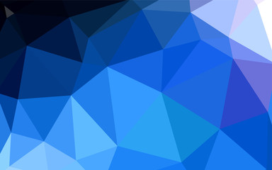 Obraz premium Dark BLUE vector low poly layout.