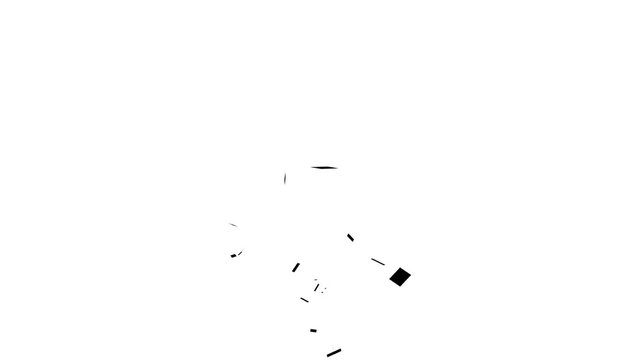 4k Computer generated,3G symbol technology animation.
