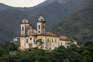 Fototapeta na wymiar Church of Saint Francis of Paula in Ouro Preto, Minas Gerais, Brazil