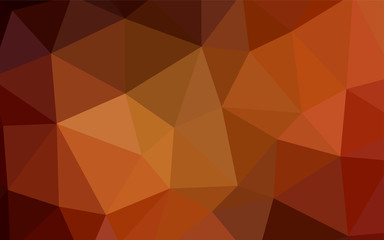 Fototapeta premium Light Orange vector gradient triangles template.