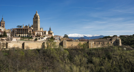 Fototapeta na wymiar View of Segovia
