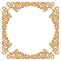 Retro baroque decorations element