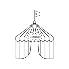 Circus tent illustration