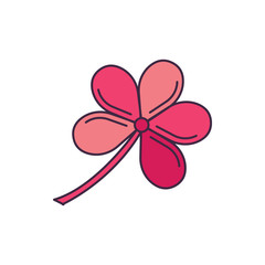 Flower icon, cartoon style