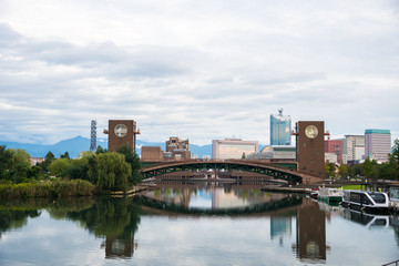 Naklejka premium 冨岩運河環水公園